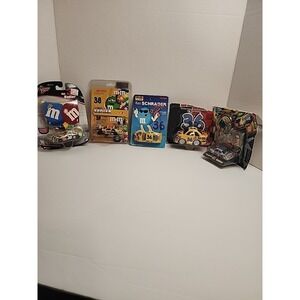 Lot Of 5 M&M Die Cast Cars Ken Schrader & Elliott Sadler READ